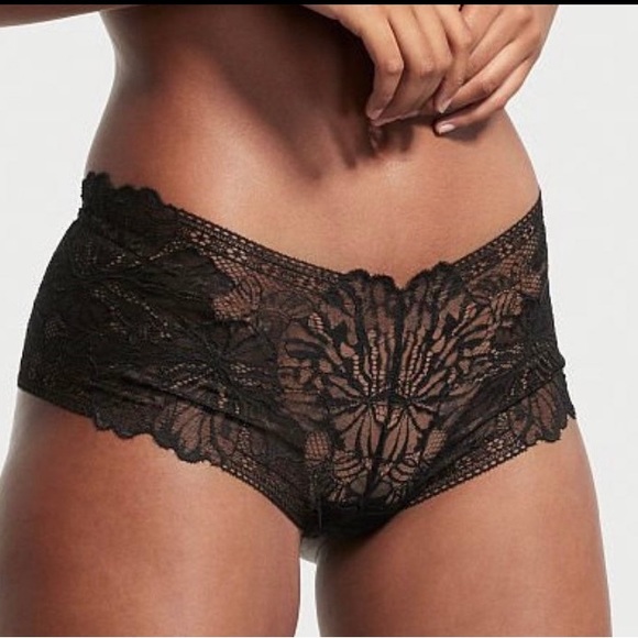 Victoria's Secret Lace Black Shortie Panty XL - Picture 3 of 14